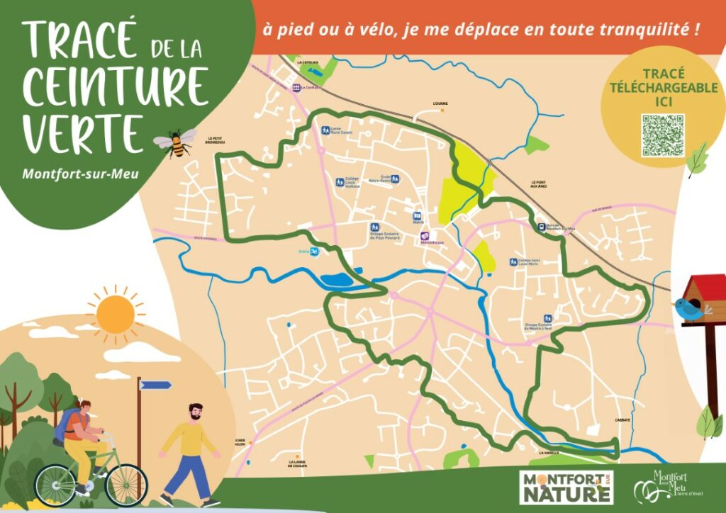 plan ceinture verte - ville de Montfort-sur-meu
